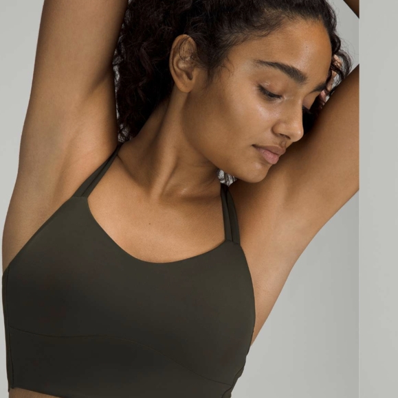 Lululemon Like a Cloud Bra Longline *Light Support, B/C Cup Dark Olive - Picture 5 of 10